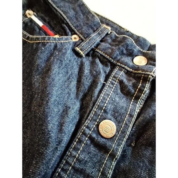 VINTAGE TOMMY JEANS HILFIGER Y2K BUTTON FRONT WOMENS SKIRT SIZE 7 - Picture 4 of 6